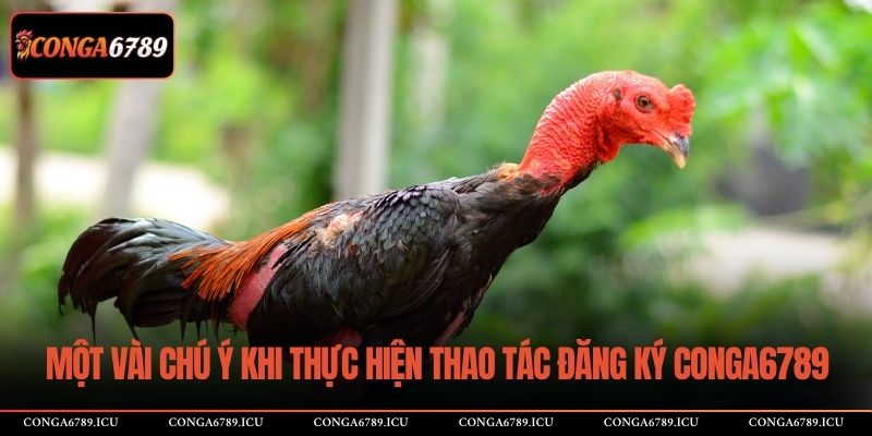 Một vài chú ý khi thực hiện thao tác đăng ký CONGA6789