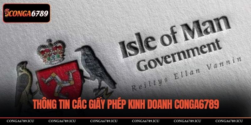 Thông tin các giấy phép kinh doanh CONGA6789